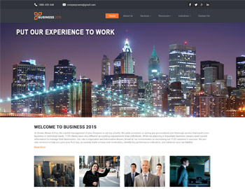 BusinessZ website template preview for accounting firms